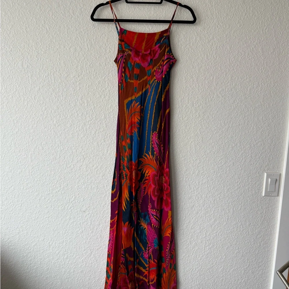 Vintage Wave Multicolor Lenzing™ Ecovero™ Viscose Maxi Dress - Picture 8 of 8